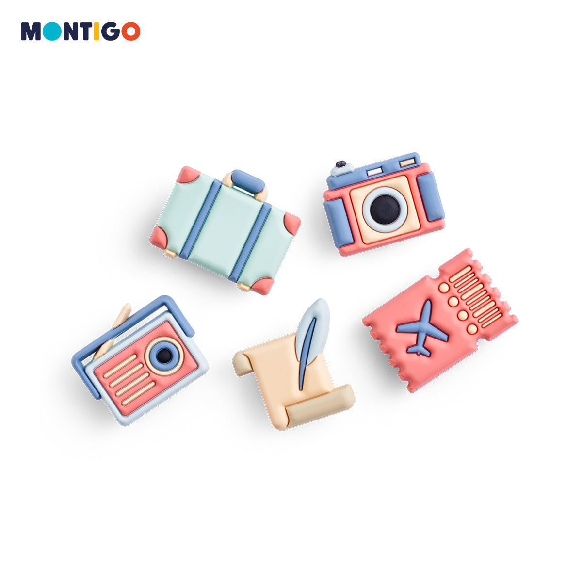 Retro Reel Charm Set