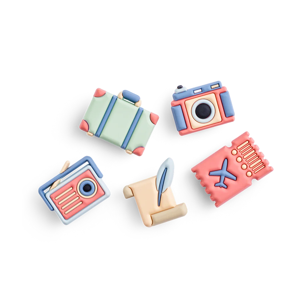Retro Reel Charm Set Retro Notes