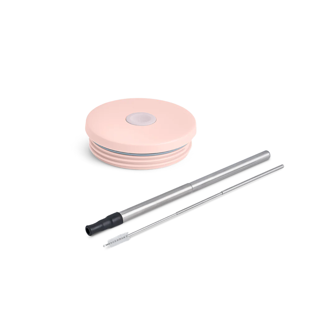 Retro Reel Sense Easy Straw Lid - ฝาแก้วน้ำแบบหมุนพร้อมหลอด